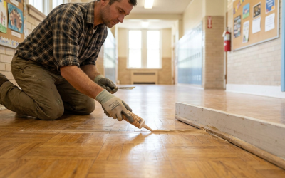 School Floor Gap Filling in Gants Hill IG2
